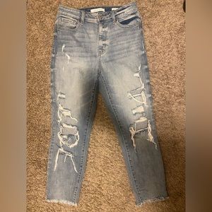 Super high rise mom jeans